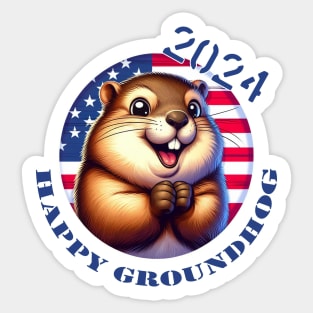 Only groundhog Sticker